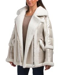 TJ Maxx - Montaigne Shearling Lined Puffer Jacket For Nylon - Lyst
