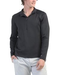 TJ Maxx - Quarter Zip Mock Neck Stretch Fit Top For Nylon/Polyester - Lyst