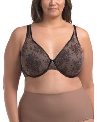 TJ Maxx - Full Figure Sheer Mesh Push Up Bra For Nylon/Spandex - Lyst