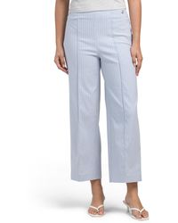 TJ Maxx - Wide Leg Striped Pants With Tone Sailor Buttons For Nylon/Spandex/Rayon - Lyst