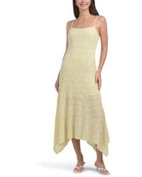 TJ Maxx Lace Dress For Polyester in Black | Lyst