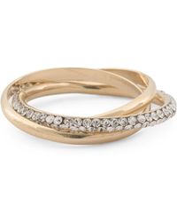 TJ Maxx - 14Kt Cubic Zirconia Interlocking Rolling Ring For - Lyst