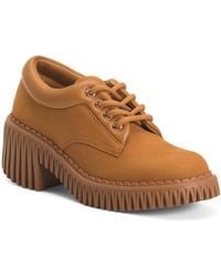 TJ Maxx - Leather Plita Cita Heeled Oxford Shoes For - Lyst