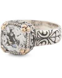 TJ Maxx - 18Kt And Sterling Birthstone Ring, Amethyst - Lyst