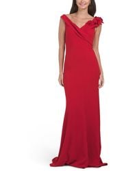 TJ Maxx - Off The Shoulder 3D Floral Gown For Polyester - Lyst