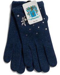 TJ Maxx - Cashmere Gloves With Scattered Hotfix Stones - Lyst