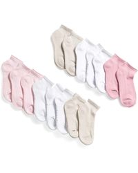 TJ Maxx - 15Pk Half Cushioned Quarter Socks For Spandex/Polyester - Lyst