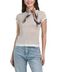 TJ Maxx - Reversible Satiny Scarf For Polyester - Lyst