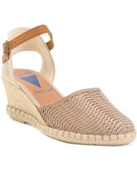 TJ Maxx - Leather Ankle Strap Wedge Espadrille Heels For - Lyst
