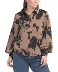 TJ Maxx - Cow Print Loose Fitted Blouse For Polyester - Lyst