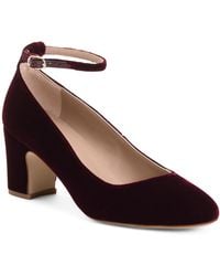 TJ Maxx - Lorena Bow Block Heel Rounded Toe Court Pumps For Leather - Lyst