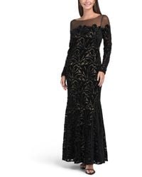 TJ Maxx - Gigi Velvet Lace Gown For Nylon/Polyester - Lyst
