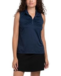 TJ Maxx - Upf 50 Sleeveless Ruched Front Pull Over Tank Top For Spandex/Polyester - Lyst