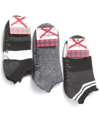 TJ Maxx - 3Pk Full Terry Low Cut Roll Cuff Socks For Nylon/Spandex/Polyester - Lyst