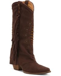 TJ Maxx - Suede Fringe Spirit Trail Boots For - Lyst
