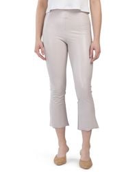 TJ Maxx - Faux Leather Cropped Flare Pants For Leather/Viscose - Lyst