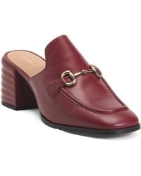 TJ Maxx - Leather Jasmine Block Heel Mules For - Lyst