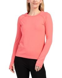 TJ Maxx - Seamless Zaia Long Sleeve Active Shirt With Thumbholes For Nylon/Spandex - Lyst