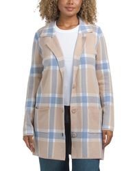 TJ Maxx - Single Breasted Notch Collar Cardigan Long Sleeve Jacket, Nylon/Polyester/Rayon - Lyst