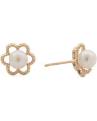 TJ Maxx - 14Kt Petite Pearl Flower Earrings - Lyst