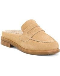 TJ Maxx - Suede Lock Faux Shearling Lined Loafer Mules For - Lyst
