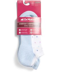 TJ Maxx - 2Pk Polka Dot Compression Ankle Socks For Nylon/Spandex/Cotton - Lyst