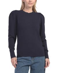 TJ Maxx - Puff Shoulder Pull Over Sweater, Nylon/Polyester/Rayon - Lyst