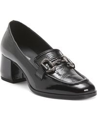TJ Maxx - Patent Leather Heeled Loafers With Bit Detail For - Lyst