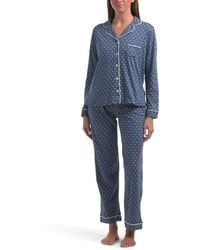 TJ Maxx - 2Pc Be Natural Pindot Pajama Set For Cotton - Lyst