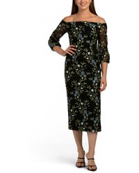 TJ Maxx - Cali Off The Shoulder Tea Length Dress For Polyester - Lyst
