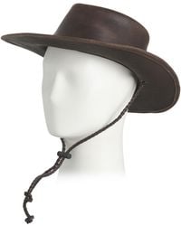 TJ Maxx - Leather Distressed Western Hat With Rope Detail For - Lyst