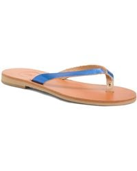 TJ Maxx - Handmade Leather Delmar Thong Sandals For - Lyst