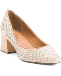 TJ Maxx - Block Heel Pumps For Leather - Lyst