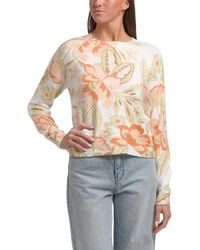 TJ Maxx - Printed Crew Neck Long Sleeve Sweater, Nylon/Spandex/Acrylic - Lyst