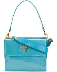 TJ Maxx Patent Leather Triple Compartment Crossbody, Leather in Red | Lyst