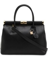 TJ Maxx - Leather Ladylike Satchel Top Frame, Leather - Lyst
