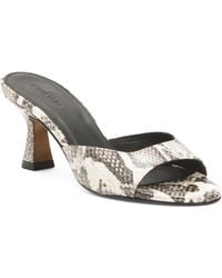 TJ Maxx - Leather Pia Snake Embossed Slip On Mule Sandals For - Lyst