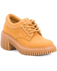 TJ Maxx - Suede Plita Cita Heeled Loafers For Leather//Suede - Lyst