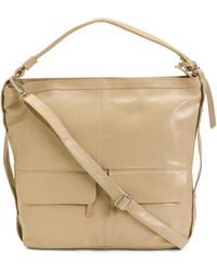 TJ Maxx - Leather Leather Large Top Handle Hobo Purse For - Lyst
