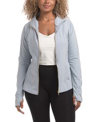 TJ Maxx - Lux Suri Peplum Hem Full Zip Jacket For Spandex/Polyester - Lyst