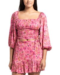 TJ Maxx - Long Sleeve Floral Top For Spandex/Viscose/Rayon - Lyst