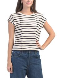 TJ Maxx - Boxy Dolman Sleeve Crew Neck Top For Cotton - Lyst