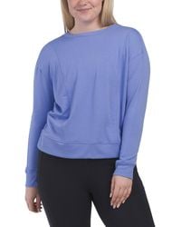 TJ Maxx - Transcend Long Sleeve Top, Spandex/Polyester/Rayon - Lyst