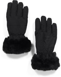 TJ Maxx - Faux Fur Cuff Ski Gloves For Polyester - Lyst