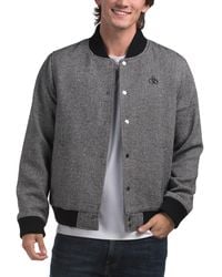 TJ Maxx - Curnock Herringbone Bomber Jacket For Nylon/Polyester/Acrylic - Lyst