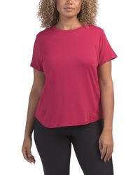 TJ Maxx - Jacquard Mesh T-Shirt With Side Seams For Spandex/Polyester - Lyst