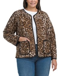 TJ Maxx - Plus Quilted Reversible Jacket For Polyester/Rayon - Lyst