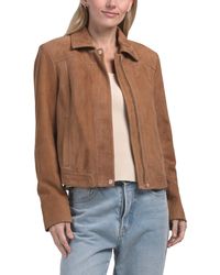 TJ Maxx - Genuine Suede Jacket, Polyester//Suede - Lyst