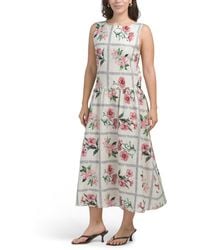 TJ Maxx - Linen Blend Sleeveless Dropped Waist Maxi Dress For Cotton/Linen - Lyst