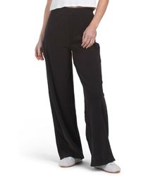 TJ Maxx - Sarina Brushed Ribbed Wide Leg Pants, Spandex/Polyester - Lyst